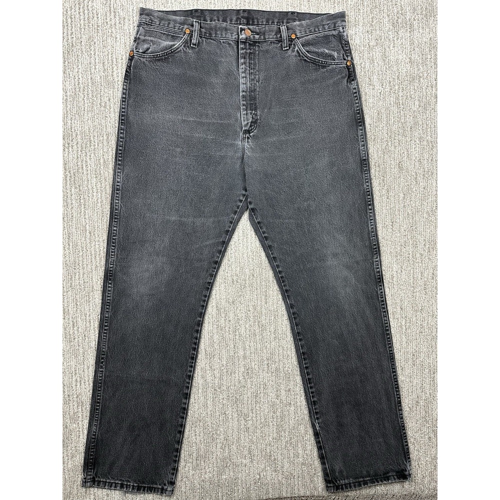 Wrangler Cowboy Cut 13MWZ Jeans Men's 38x34 Black Cotton Denim Western Workwear